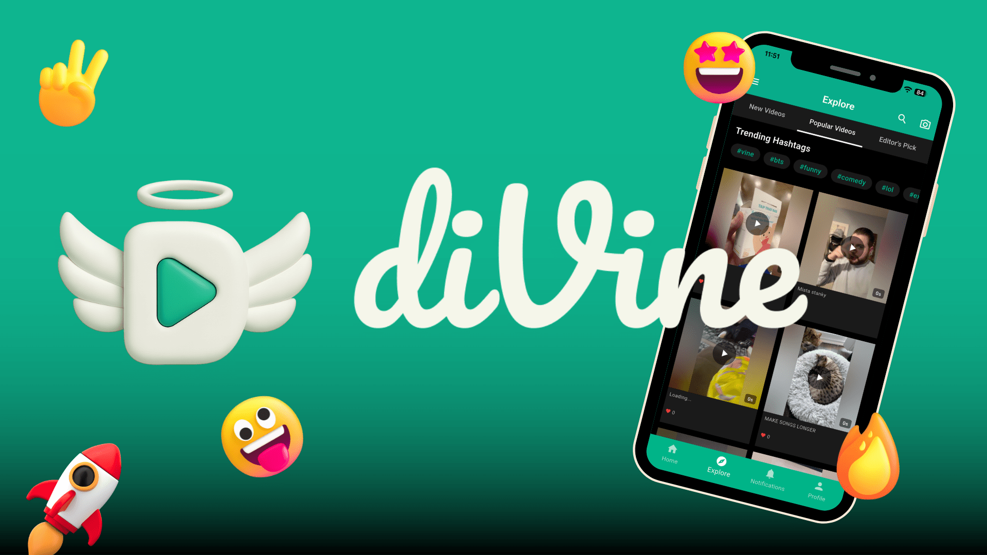 Divine short video app on Nostr, the Vine successor